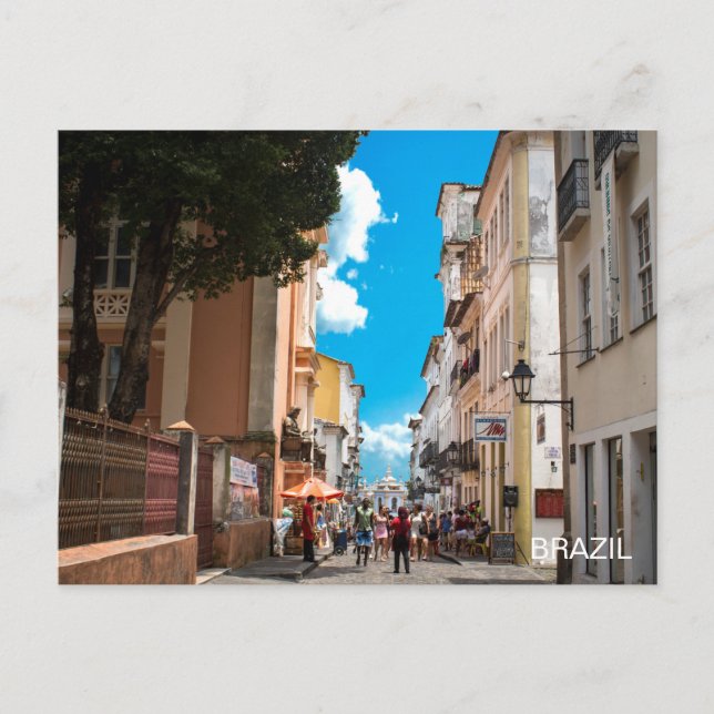 Brasiliansk resevykort vykort (Framsida)