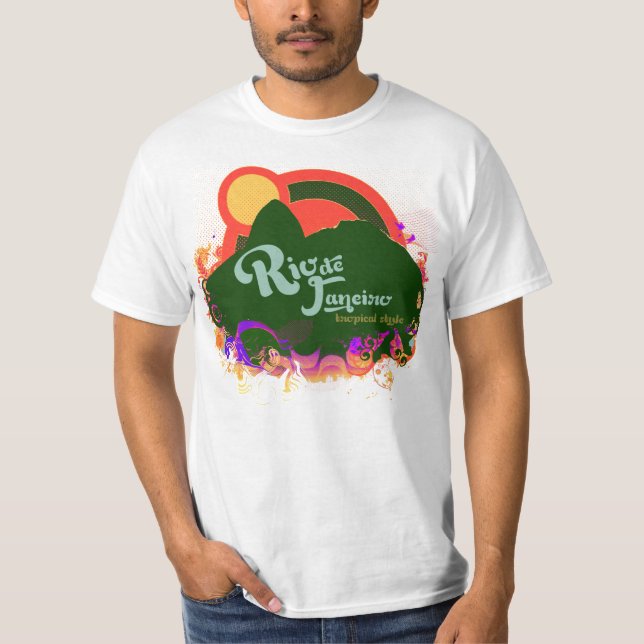 Brasiliansk Rio stil Tee (Framsida)