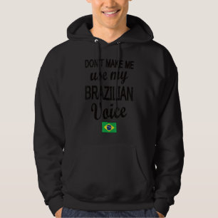 Brasiliansk rösträtt, brasiliansk Flagga Hoodie