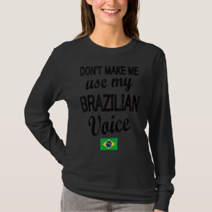 Brasiliansk rösträtt, brasiliansk Flagga T Shirt