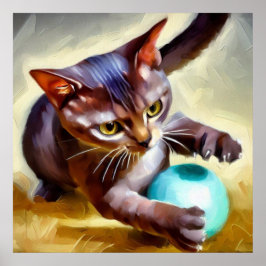 Brasiliansk Shorthair Cat Poster