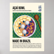 Brasiliansk Superfood Acai Bowl Konstverk