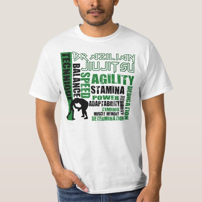 Brasiliansk T-tröja för Jiu Jitsu inslag BJJ Tee Shirt (Framsida)
