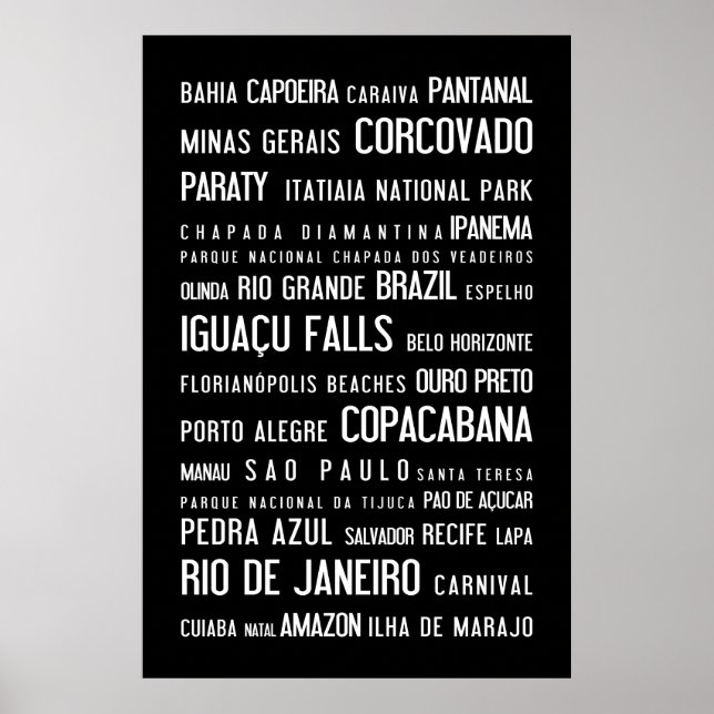 Brasiliansk typografisk poster (Framsidan)