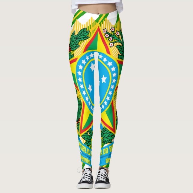 Brasiliansk vapensköld leggings (Framsida)