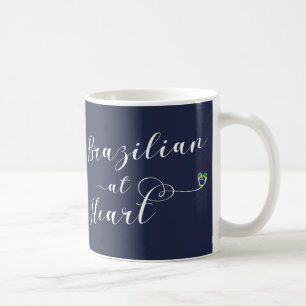 Brasiliansk vid Heart Mugg, Brasil Kaffemugg