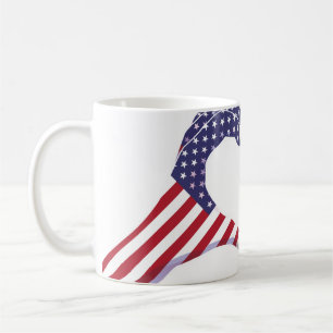 Brasilianska Brasilien, USA, Förenta Stater, Ameri Kaffemugg