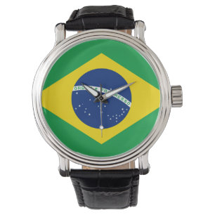 Brasilianska Flagga Armbandsur