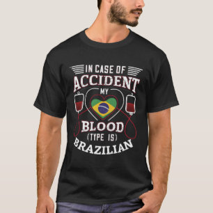 Brasilianska Flagga för brasilianska T Shirt