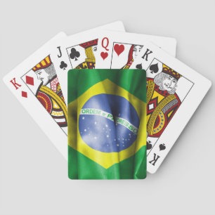 brasilianska Flagga Kortlek