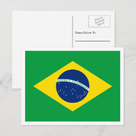 Brasilianska flaggan, Flagga Brasilien Vykort