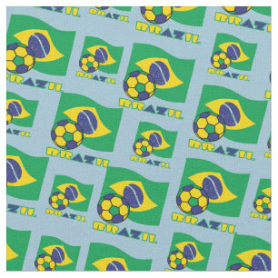 Brasilianska flaggan och fotboll tyg