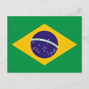 Brasilianska flaggan vykort