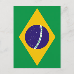 Brasilianska flaggan vykort