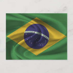 Brasilianska flaggan vykort