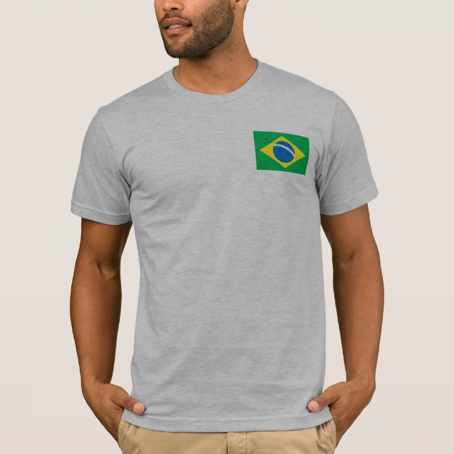 Brasilianska flaggaT-tröja och gåvor Tee Shirt (Framsida)