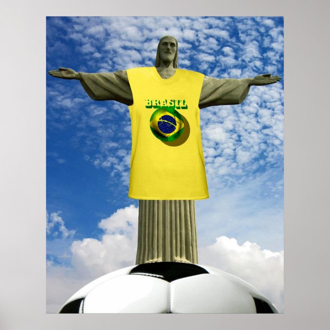 Brasilianska fotbollens vinnare 2014 Fotboll Poster (Framsidan)