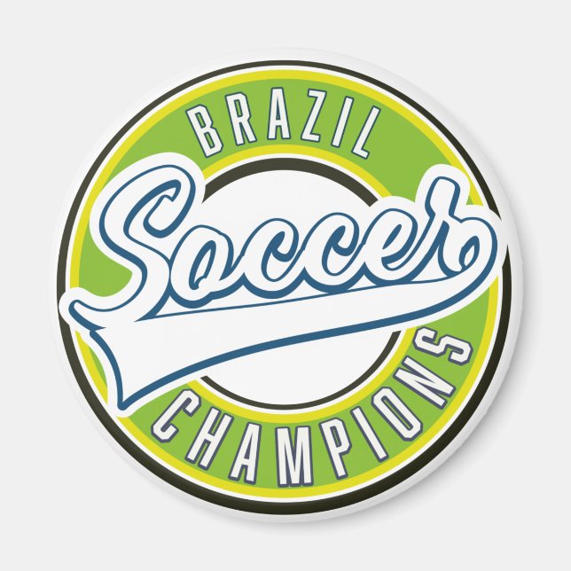 Brasilianska fotbollskammare magnet (Framsidan)