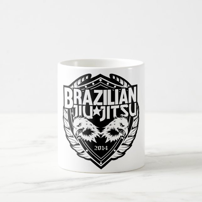 Brasilianska Jiu Jitsu Anpassade Emblem Kaffemugg (Center)