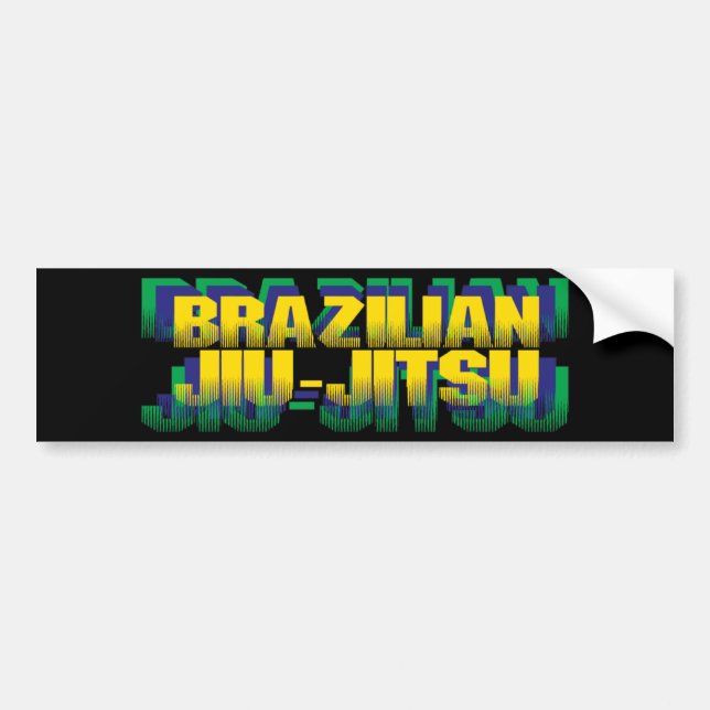 Brasilianska Jiu-Jitsu Bildekal (Framsidan)