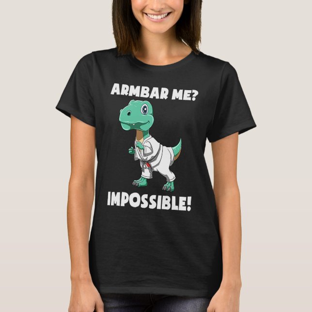 Brasilianska Jiu Jitsu BJJ och Grappling Dino T Shirt (Framsida)