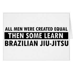 Brasilianska Jiu Jitsu designer Hälsningskort