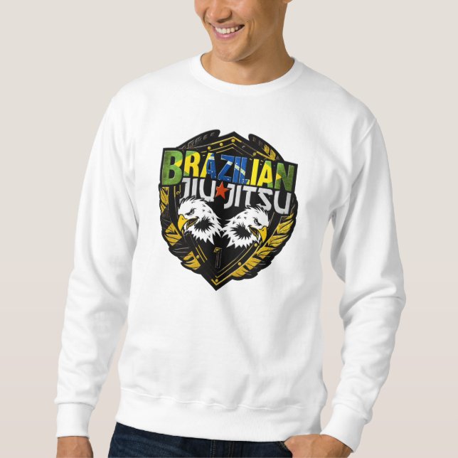 Brasilianska Jiu Jitsu Emblem Sweatshirt (Framsida)