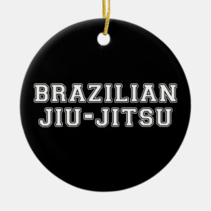 Brasilianska Jiu Jitsu Julgransprydnad Keramik