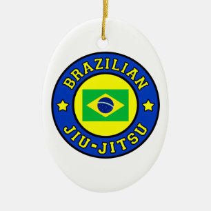 Brasilianska Jiu Jitsu Julgransprydnad Keramik