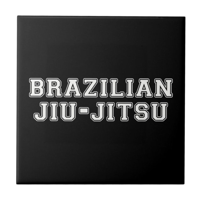 Brasilianska Jiu Jitsu Kakelplatta (Framsidan)