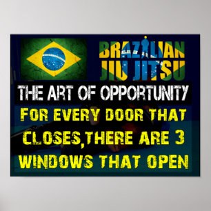 Brasilianska Jiu Jitsu - konsten av Poster