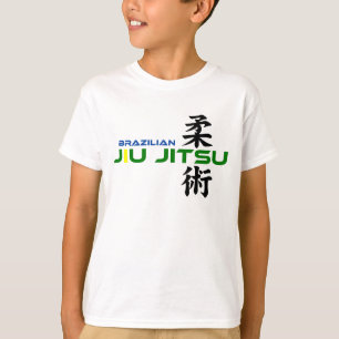 Brasilianska Jiu Jitsu med japanska tecken T Shirt