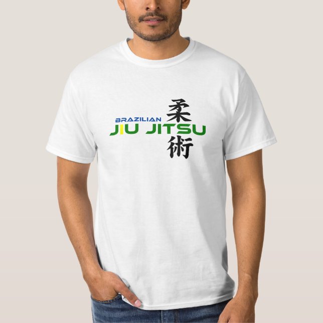 Brasilianska Jiu Jitsu med japanska tecken Tröja (Framsida)