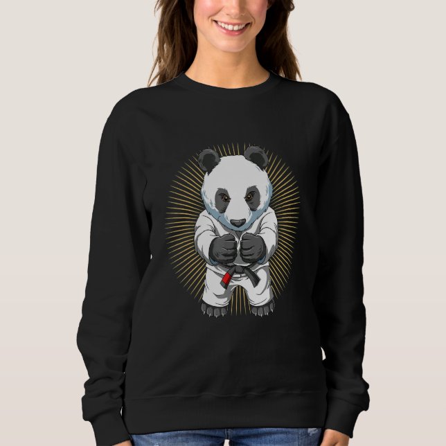 Brasilianska Jiu Jitsu och Panda Bjj och grappling T Shirt (Framsida)