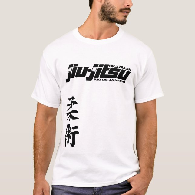 Brasilianska Jiu Jitsu Rio de Janeiro - BJJ T Shirt (Framsida)