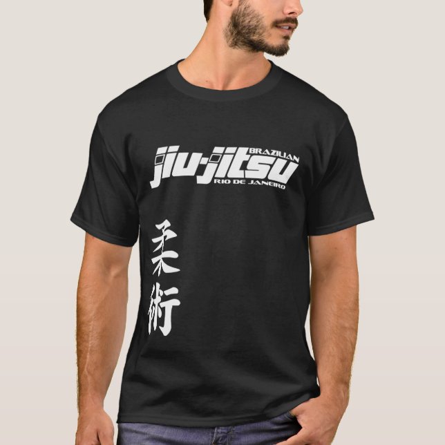 Brasilianska Jiu Jitsu Rio de Janeiro - BJJ T Shirt (Framsida)