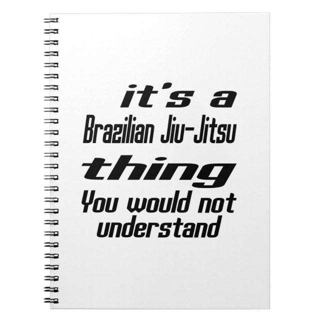 Brasilianska Jiu-Jitsu sakdesigner Anteckningsbok (Framsidan)