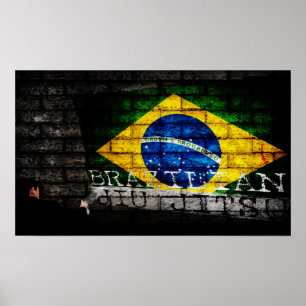 Brasilianska Jiu Jitsu "Tagged" Graffiti Poster