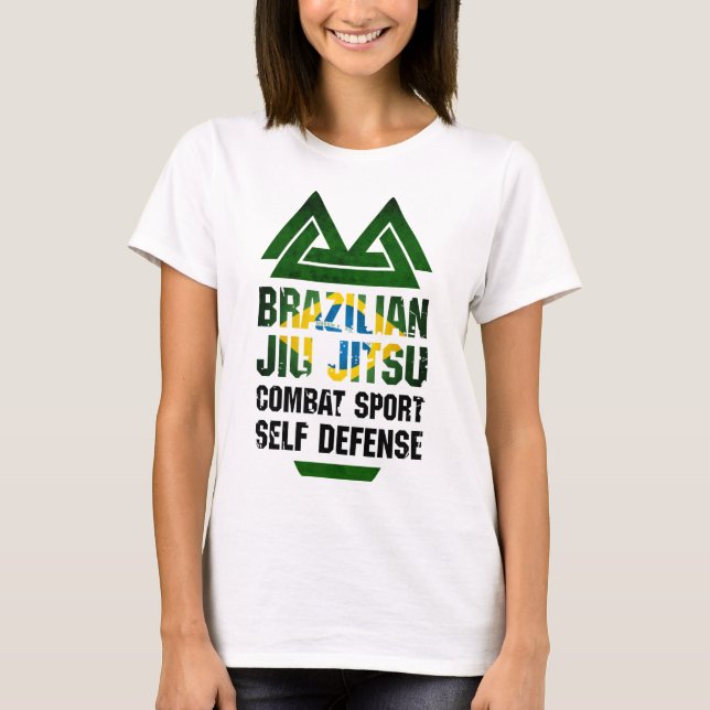 Brasilianska Jiu Jitsu Tee Shirt (Framsida)