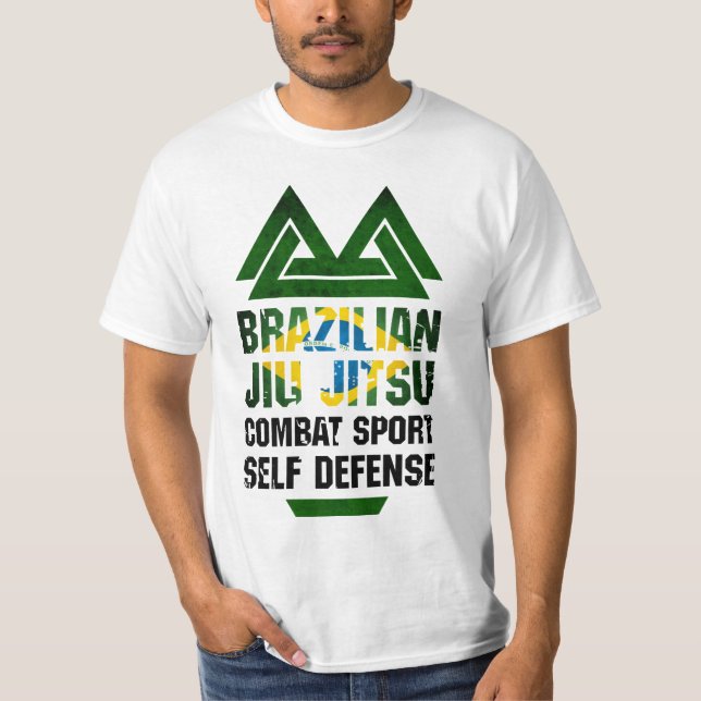 Brasilianska Jiu Jitsu Tee Shirt (Framsida)