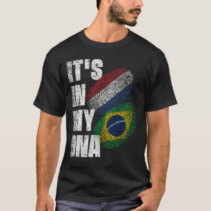 Brasilianska och nederländska Mix DNA Heritage Fla T Shirt