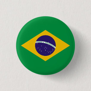 Brasilianskt flaggaemblem knapp