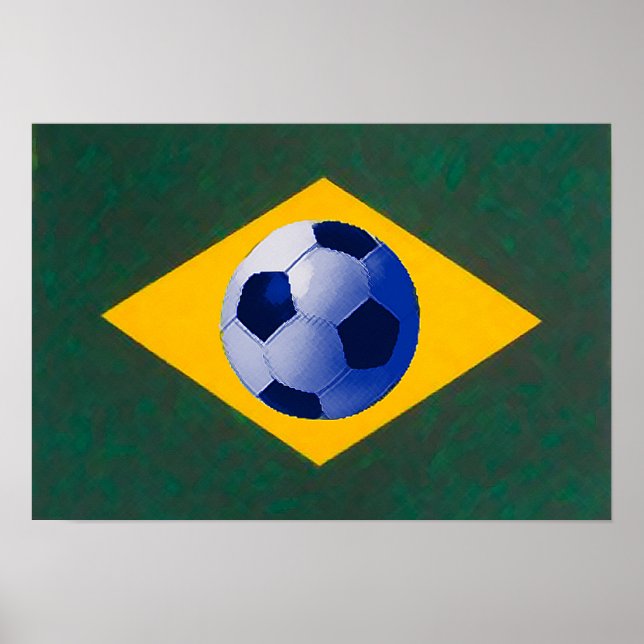 Brasilianskt fotbollslag poster (Framsidan)