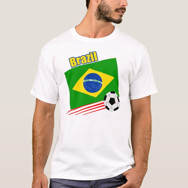 Brasilianskt fotbollslag tee (Framsida)