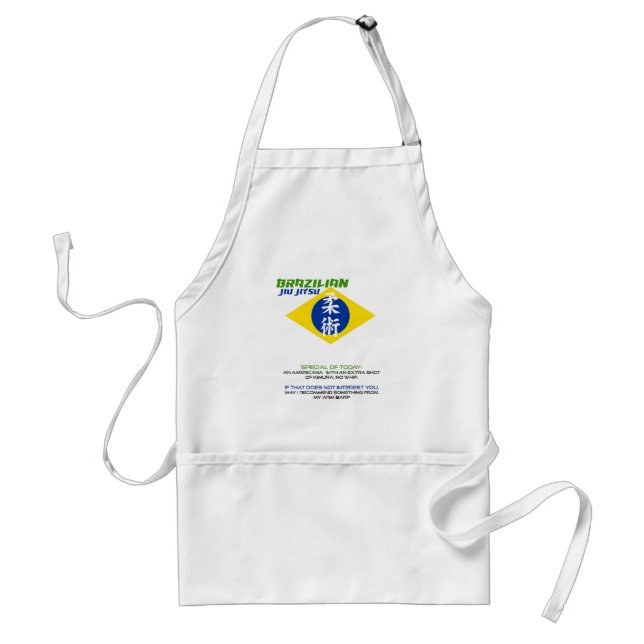 Brasilianskt Jiu Jitsu (BJJ) roligt förkläde (Framsidan)
