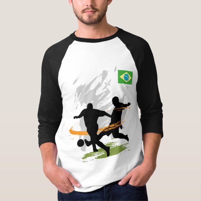 Brasilianskt lag 2014 t-shirt (Framsida)