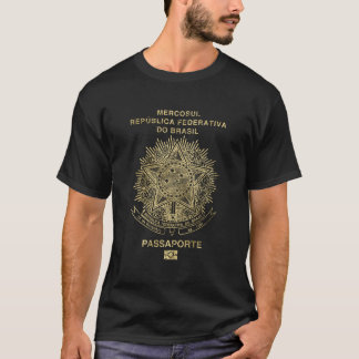 Brasilianskt pass - Vintage Guld T-Shirt