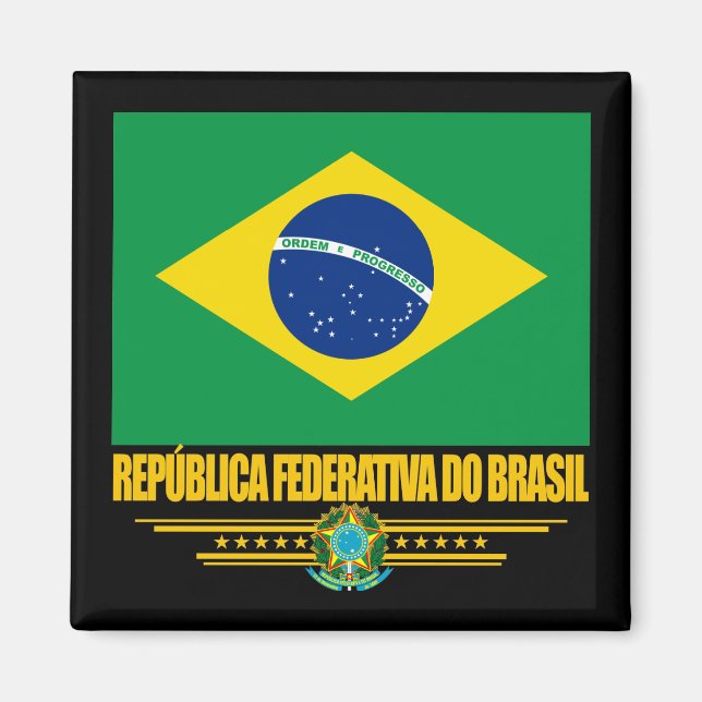 Brasilianskt Pride Magnet (Framsidan)