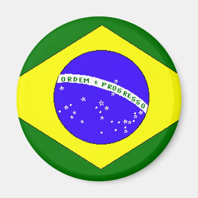 Brasilianskt Pride Magnet (Framsidan)