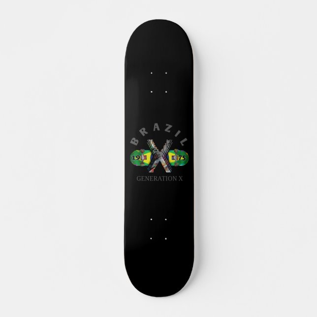 Brasilien 1975 Generation X Skateboard (Framsida)